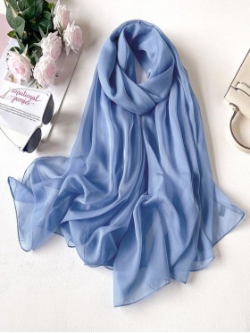 Solid Colour Chiffon Fashion Scarf